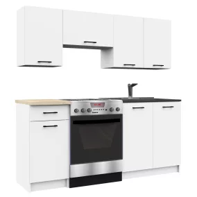 AKORD Oliwia 1.8 Konyhabútor Szett Fehér Laminált