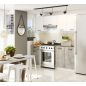 AKORD Oliwia 1.8 Konyhabútor Szett Fehér-Beton