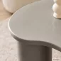   AKORD Furniture Factory Cube Dohányzóasztal MDF Szürke Dupla Hengeres Lábakkal