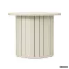 AKORD Furniture Factory NUBO Kerek Dohányzóasztal MDF Kasmír Rovátkolt