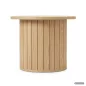   AKORD Furniture Factory NUBO Kerek Dohányzóasztal MDF Természetes Fa Ryflezett