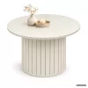 AKORD Furniture Factory NUBO Kerek Dohányzóasztal MDF Kasmír Rovátkolt Alappal