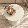 AKORD Furniture Factory NUBO Kerek Dohányzóasztal MDF Kasmír Rovátkolt Alappal