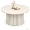 AKORD Furniture Factory NUBO Kerek Dohányzóasztal MDF Kasmír Rejtett Tárolóval