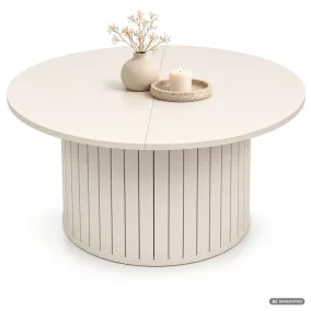   AKORD Furniture Factory NUBO Kerek Dohányzóasztal MDF Kasmír Rejtett Tárolóval