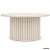 AKORD Furniture Factory NUBO Kerek Dohányzóasztal MDF Kasmír Rejtett Tárolóval