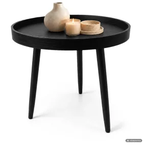   AKORD Furniture Factory Picco Dohányzóasztal MDF Fekete Kerek Loft
