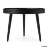 AKORD Furniture Factory Picco Dohányzóasztal MDF Fekete Kerek Loft