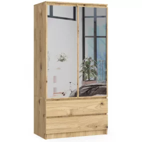   AKORD CLP Artisan Tükrös Szekrény 90 Laminált Matt Tölgy