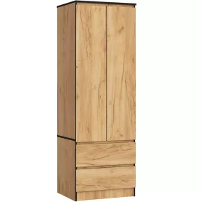 AKORD Star S60 Kétajtós Ruhásszekrény Craft Tölgy