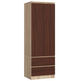 Star Szekrény S 60 cm 2 Ajtó 2 Fiók Sonoma / Wenge