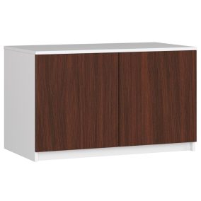 AKORD CLP Szekrény Rátét Laminált Fehér-Wenge 90cm