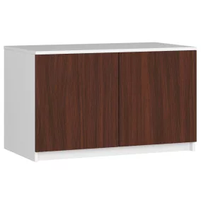 AKORD CLP Szekrény Rátét Laminált Fehér-Wenge 90cm