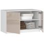 AKORD CLP Szekrényfelső Cappuccino Magasfényű 90cm