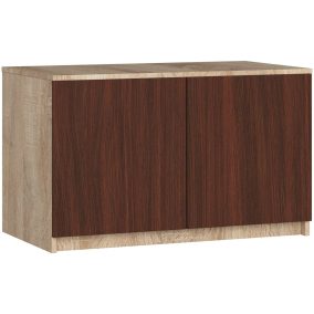 AKORD CLP Szekrény Rátét Sonoma Tölgy Wenge 90cm