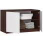 AKORD CLP Szekrényfelső Laminált Wenge-Fehér 90cm
