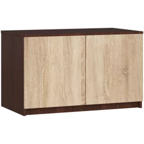   AKORD CLP Szekrény Rátét Wenge-Sonoma Tölgy 90 cm Laminált