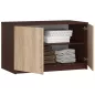   AKORD CLP Szekrény Rátét Wenge-Sonoma Tölgy 90 cm Laminált