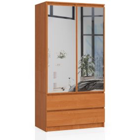   AKORD CLP Tükrös Ruhásszekrény Éger 90 2-ajtós 2-fiókos