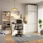 AKORD CLP S90 Szafa Nadstawką 6 Ajtós Laminált Fehér
