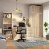 AKORD CLP S90 Szafa 6 Ajtós Nadstawkával Laminált Fehér Sonoma Tölgy