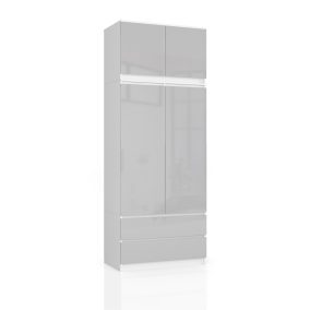 AKORD CLP S90 Magasfényű Metál Rátétes Szekrény