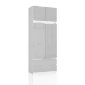 AKORD CLP S90 Magasfényű Metál Rátétes Szekrény