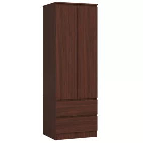 AKORD Star S60 Ruhásszekrény Wenge 2 Ajtós 2 Fiókos