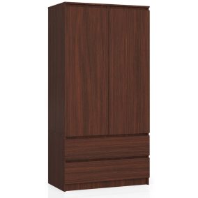 AKORD CLP Kétajtós Ruhásszekrény Laminált Wenge 90cm