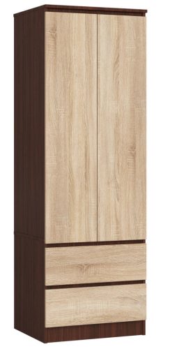 Star Szekrény S 60 cm 2 Ajtó 2 Fiók Wenge / Sonoma