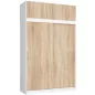 AKORD CLP Szekrény Rátét Fehér Sonoma Tölgy 150
