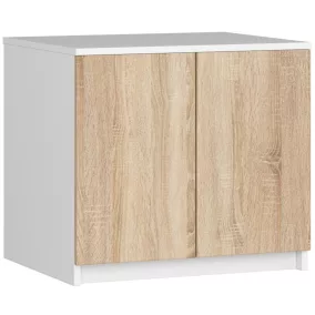 AKORD Star Szekrény Rátét Fehér/Sonoma Tölgy