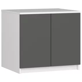 AKORD Star Szekrényfelső Laminált Fehér/Szürke