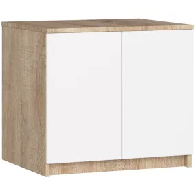 AKORD Star Szekrény Rátét Sonoma Tölgy/Fehér