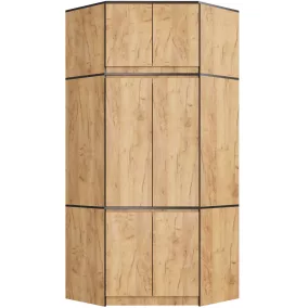   AKORD CLP Sarok Ruhásszekrény Felső Szekrénnyel Tölgy Craft