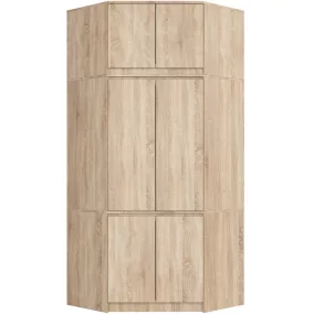   AKORD CLP Sarok Ruhásszekrény Sonoma Tölgy Felső Szekrénnyel