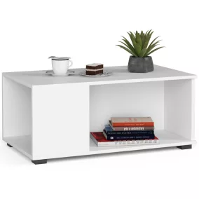 AKORD Juliet Modern Dohányzóasztal Laminált Fehér