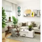 AKORD Juliet Modern Dohányzóasztal Laminált Fehér