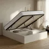 AKORD Furniture Factory fém ágyrács emelőmechanizmussal 28 léccel osztott 160x200 cm fekete