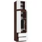   AKORD STAR Hálószobai Rátétszekrény Laminált Wenge-Fehér 60cm