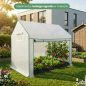   AKORD Furniture Factory Kerti Fóliaüvegház Fehér 200x140x200 cm UV Szűrővel
