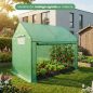   AKORD kerti fóliasátor üvegház 1 ajtóval 2 ablakkal zöld 200x140x200 cm