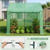 AKORD kerti fóliasátor üvegház 1 ajtóval 2 ablakkal zöld 200x140x200 cm