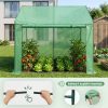 AKORD kerti fóliasátor üvegház 1 ajtóval 2 ablakkal zöld 200x140x200 cm