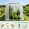 AKORD fóliasátor üvegház tunel fehér 200x300x200 cm 1 ajtó 6 ablak UV szűrő