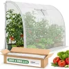 AKORD Fóliás Fali Üvegház 1 Ajtóval 1 Ablakkal Fehér 100x200x210 cm