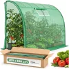 AKORD Fóliasátras Fali Üvegház Zöld 100x200x210 cm UV Szűrővel