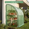 AKORD Fóliasátras Fali Üvegház Zöld 100x200x210 cm UV Szűrővel