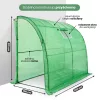 AKORD Fóliasátras Fali Üvegház Zöld 100x200x210 cm UV Szűrővel
