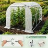 AKORD Fóliasátor Tunel Fehér 200x300x200 cm Felhajtható Oldalfalakkal 1 Ajtó 6 Ablak